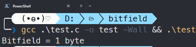 ビットフィールド構造体