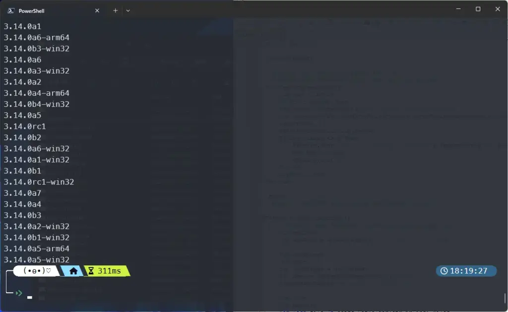 python versions list