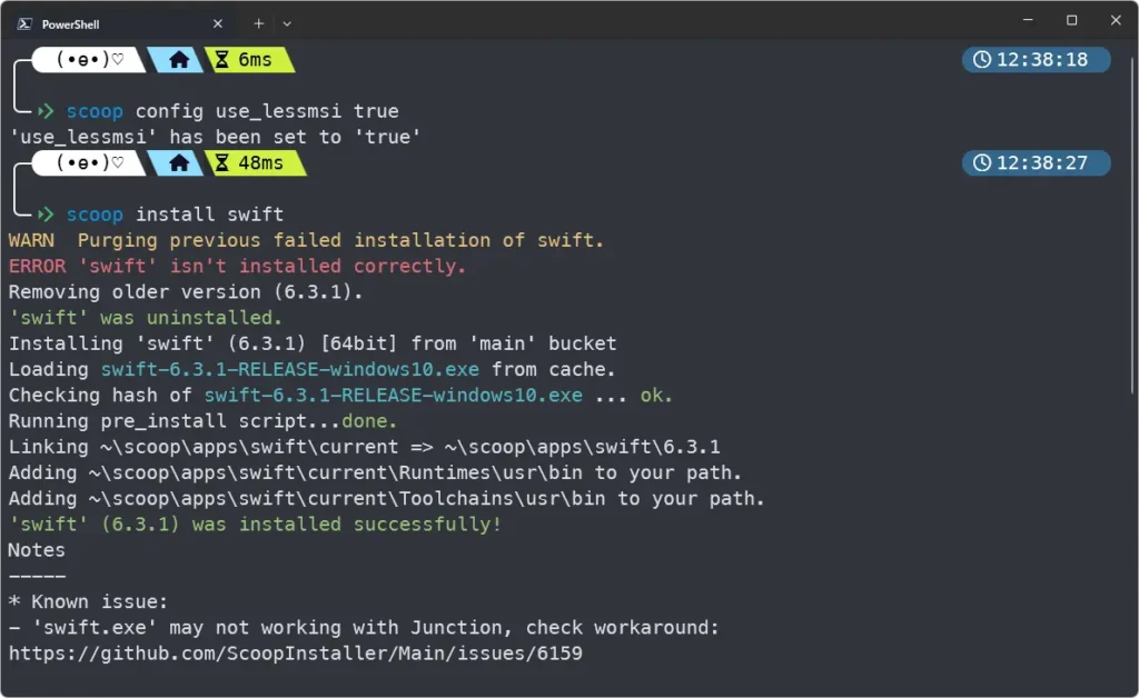 install successfully